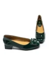 Pantofi cu toc din piele naturala 1011-1062 GREEN | FORMAZIONE