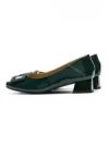 Pantofi cu toc din piele naturala 1011-1062 GREEN | FORMAZIONE