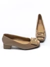Pantofi cu toc din piele naturala 1011-1062 APRICOT | FORMAZIONE