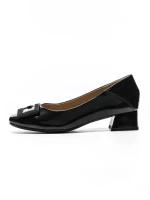 Pantofi cu toc din piele naturala 1011-1062 BLACK | FORMAZIONE