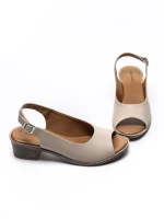 Sandale Dama din piele naturala 352-1 APRICOT | ADVANCER