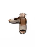 Sandale Dama din piele naturala 352-1 APRICOT | ADVANCER