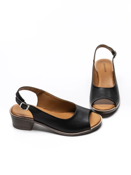 Sandale Dama din piele naturala 352-1 BLACK | ADVANCER