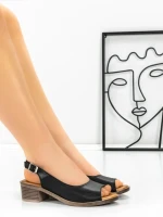 Sandale Dama din piele naturala 352-1 BLACK | ADVANCER