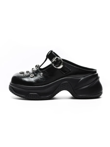 Papuci Dama din piele naturala TP3099-1 BLACK | ADVANCER