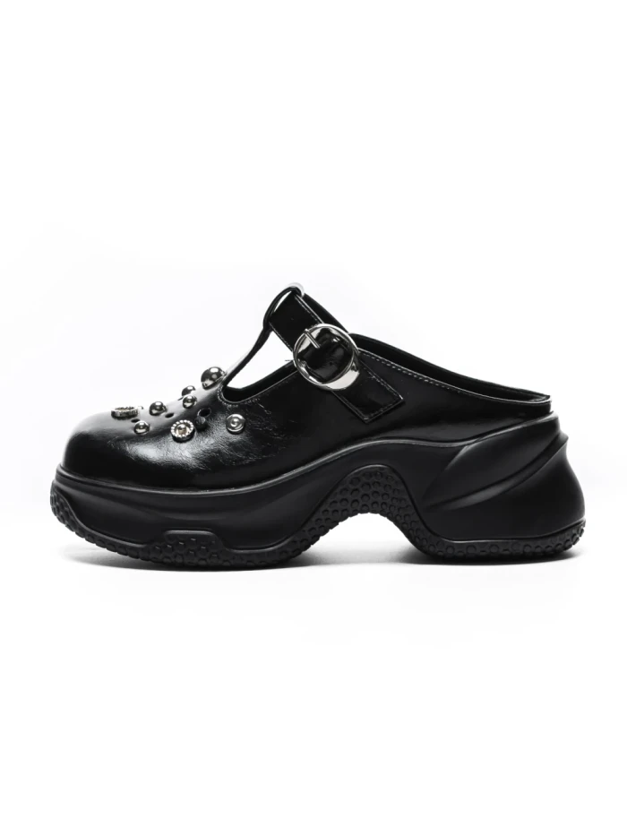 Papuci Dama din piele naturala TP3099-1 BLACK | ADVANCER