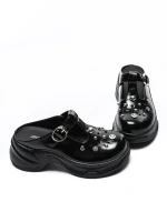 Papuci Dama din piele naturala TP3099-1 BLACK | ADVANCER