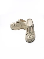 Papuci Dama din piele naturala TP3099-1 CREAM | ADVANCER