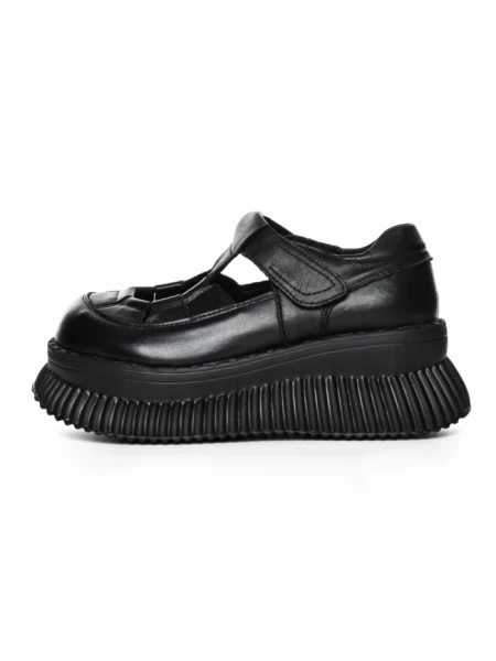 Pantofi Casual Dama din piele naturala 58588 BLACK | ADVANCER