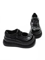 Pantofi Casual Dama din piele naturala 58588 BLACK | ADVANCER