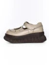 Pantofi Casual Dama din piele naturala 58588 CREAM | ADVANCER