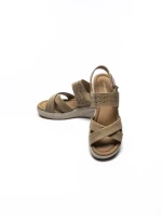 Sandale Dama din piele naturala 9573 KHAKI | ADVANCER
