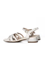 Sandale Dama din piele naturala 105 CREAM | ADVANCER