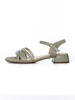 Sandale Dama din piele naturala 105 GREEN | ADVANCER