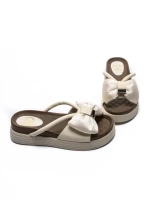 Papuci Dama din piele naturala TP637-1 CREAM | FORMAZIONE