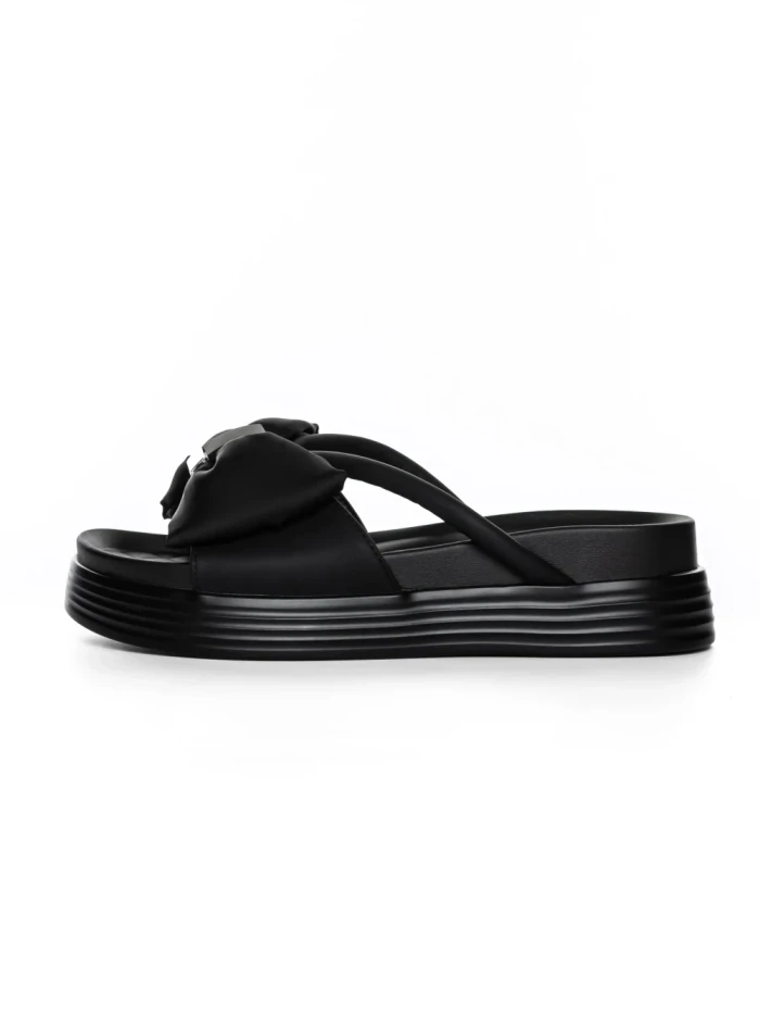 Papuci Dama din piele naturala TP637-1 BLACK | FORMAZIONE