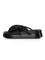 Papuci Dama din piele naturala TP637-1 BLACK | FORMAZIONE
