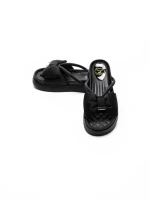 Papuci Dama din piele naturala TP637-1 BLACK | FORMAZIONE