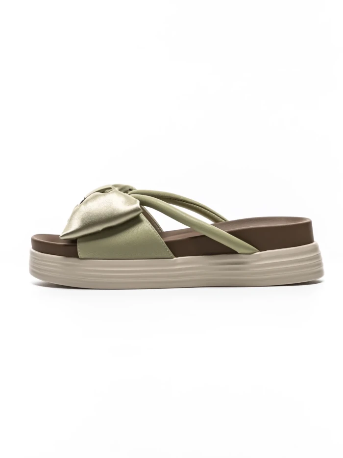 Papuci Dama din piele naturala TP637-1 GREEN | FORMAZIONE