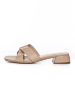 Sandale Dama din piele naturala 103 APRICOT | ADVANCER