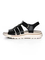 Sandale Dama din piele naturala 3FR035 BLACK | ADVANCER