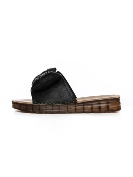 Papuci Dama din piele naturala 28118 BLACK | ADVANCER