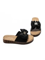 Papuci Dama din piele naturala 28118 BLACK | ADVANCER