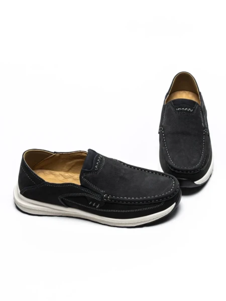 Mocasini Barbati din piele naturala 888 BLUE | ADVANCER