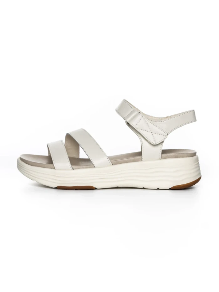 Sandale Dama din piele naturala 032 CREAM | ADVANCER