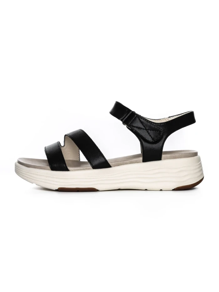 Sandale Dama din piele naturala 032 BLACK | ADVANCER