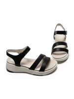 Sandale Dama din piele naturala 032 BLACK | ADVANCER