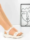Sandale Dama din piele naturala 036 CREAM | ADVANCER