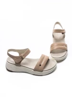 Sandale Dama din piele naturala 036 APRICOT | ADVANCER