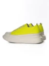 Pantofi Sport Dama din piele naturala 227802 LEMON YELLOW | ADVANCER