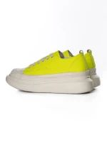 Pantofi Sport Dama din piele naturala 227802 LEMON YELLOW | ADVANCER