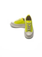 Pantofi Sport Dama din piele naturala 227802 LEMON YELLOW | ADVANCER