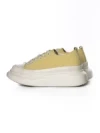 Pantofi Sport Dama din piele naturala 227802 LIGHT YELLOW | ADVANCER
