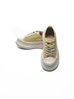 Pantofi Sport Dama din piele naturala 227802 LIGHT YELLOW | ADVANCER