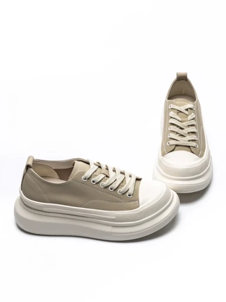 Pantofi Sport Dama din piele naturala 227802 APRICOT | ADVANCER