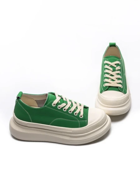 Pantofi Sport Dama din piele naturala 227802 GREEN | ADVANCER