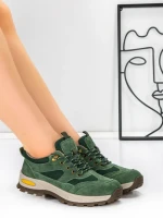 Pantofi Casual Dama din piele naturala K22112 GREEN | BERLINER