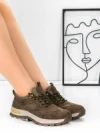 Pantofi Casual Dama din piele naturala K22112 KHAKI | BERLINER