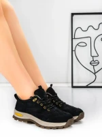 Pantofi Casual Dama din piele naturala K22112 BLACK | BERLINER