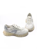 Pantofi Sport Dama din piele naturala 2382-3 SILVER | FRANCO GERARDO