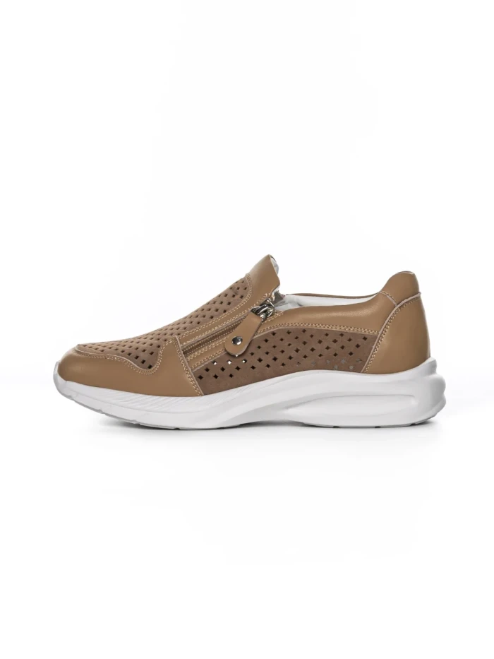 Pantofi Casual Dama din piele naturala CS07 APRICOT | FRANCO GERARDO