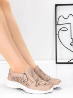 Pantofi Casual Dama din piele naturala CS07 PINK | FRANCO GERARDO