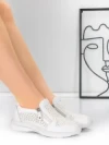 Pantofi Casual Dama din piele naturala CS07 WHITE | FRANCO GERARDO