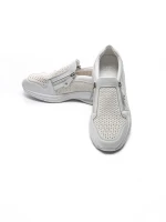 Pantofi Casual Dama din piele naturala CS07 WHITE | FRANCO GERARDO