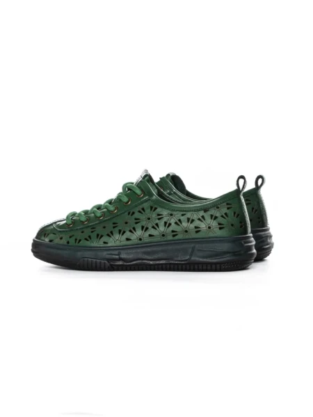 Pantofi Casual Dama din piele naturala 98088 GREEN | FORMAZIONE