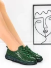 Pantofi Casual Dama din piele naturala 98088 GREEN | FORMAZIONE